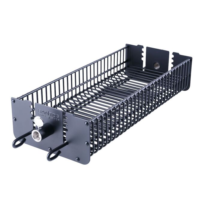 Гриль квадратний з антипригарним покриттям чорний Santos