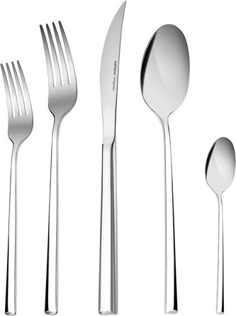 Набор столовых приборов из 60 предметов, на 12 человек, набор столовых приборов из нержавеющей стали 18/10, можно мыть в посудомоечной машине, идеально подходит для повседневного использования