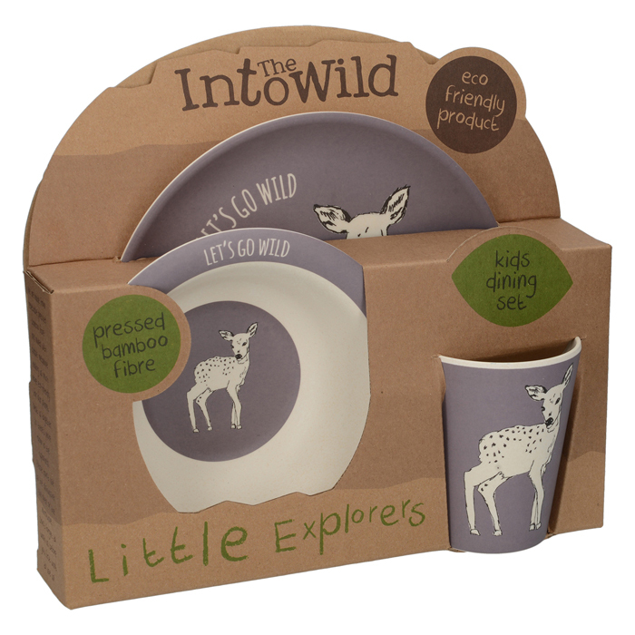 Набір дитячого посуду CreativeTops DEER INTO THE WILD, 3 шт.