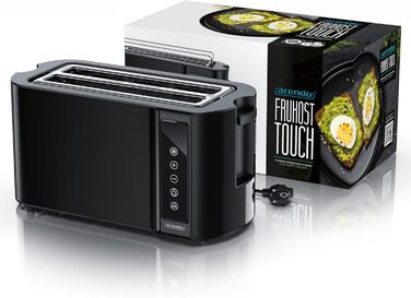Тостер на 4 скибочки, чорний Frukost Touch Arendo