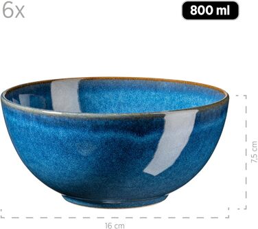 Набір для сніданку, керамічна OSSIA, Royal Blue Single