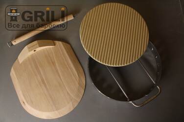 Набір для піци «Керам». камінь, шпатель, форма Broil King 69816 (69815) Код: 003334