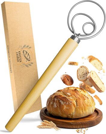 Форма для випікання хліба KRUSTENZAUBER з кришкою та кошиком для розстойки - міцна чавунна форма для випікання 28 см - ідеально підходить як форма для хліба, форма для випічки тостів, форма для хліба, чавунна каструля, аксесуари для випікання хліба, горщи