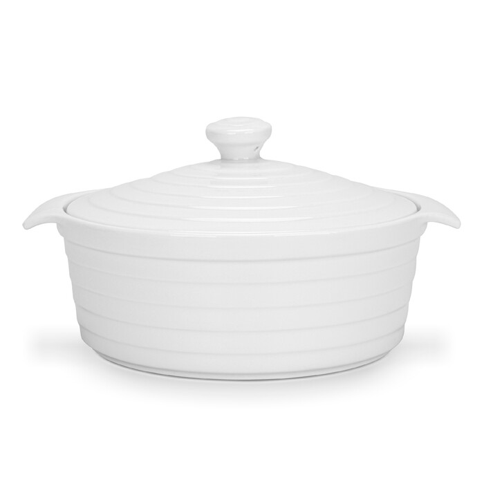 Кастрюля Fissman с крышкой 21,5х8 см/1,5 л фарфор (14165)