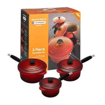 Набір ковшів професійний 3 предмета, вишневий Le Creuset