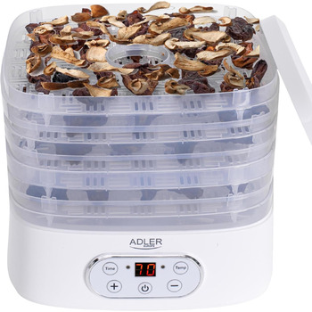 Дегідратор на 5 полиць 550 Вт, білий ADLER