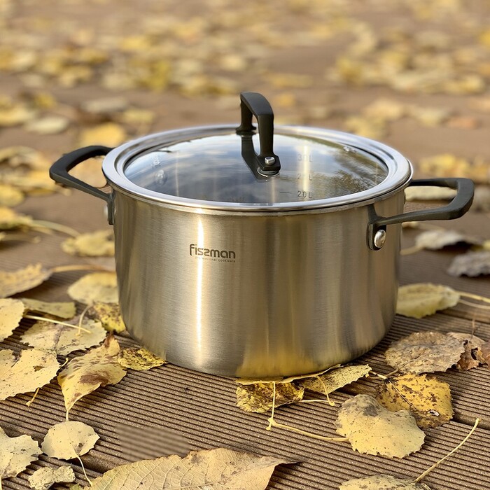 Каструля зі скляною кришкою 24 см 6 л LOREN Fissman