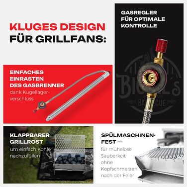 Складний гриль для барбекю BigAL's BBQ