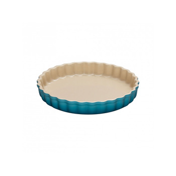 Блюдо кругле хвилясте для запікання 28 см, Karibik Le Creuset