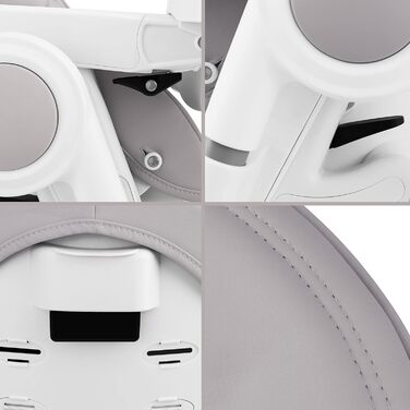 Детский стульчик для кормления от 6 месяцев светло-серыйKidiz