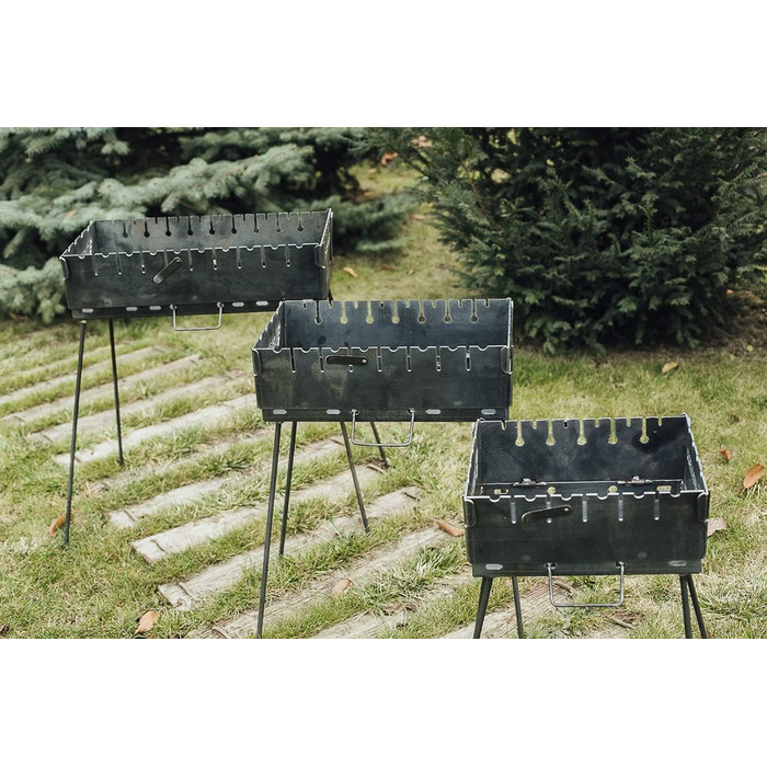 Набор портовиного мангала и 6 шампуров с чехлом для гриля KL - 6/3