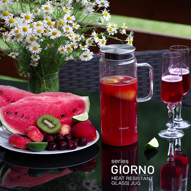 Глечик Fissman GIORNO для напоїв з фільтром 1000 мл (6437)