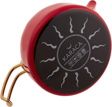 Набор из 2 эмалированных чайников 1,1/2,3 л красный Retro Karaca