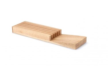 Підставка для ножів на 5 предметів, каучукове дерево 39 х 11 см Continenta