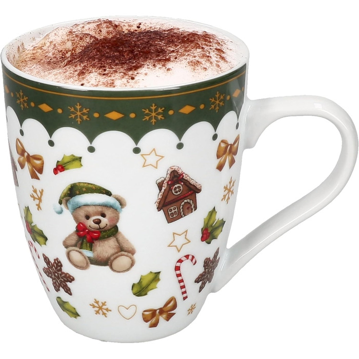 Набір із 6 кавових чашок 480 мл. порцеляна MamboCat Friend