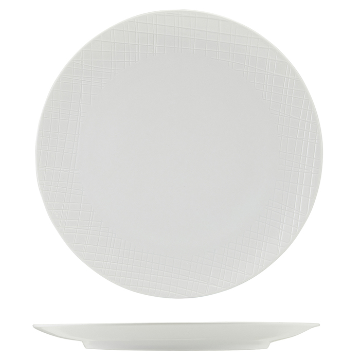 Тарелка 25 см, Incise Porcelain Lavara, GenWare