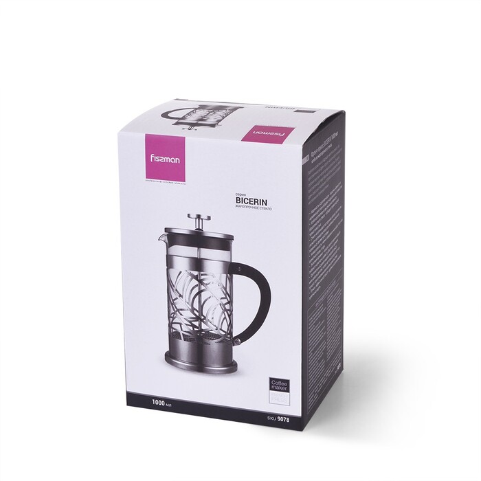 Заварочный чайник с поршнем 1000 мл BICERIN Fissman