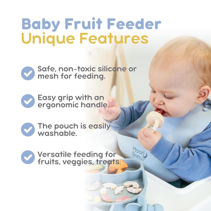 Силіконовий ніблер для дітей Moon Snow