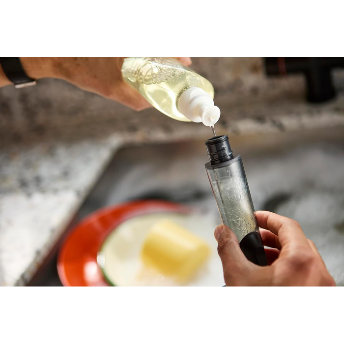 Щітка для миття посуду з дозатором для мила і металевою підставкою 28,7x9,4x9 см Joseph Joseph