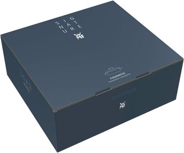 Сковорода для тушкування 28 см зі скляною кришкою, сіра Fusiontec Mineral WMF