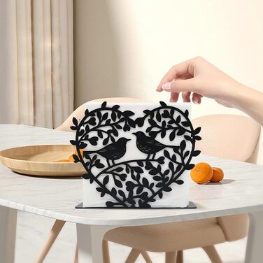 Чорний тримач для серветок чорний Ainmto