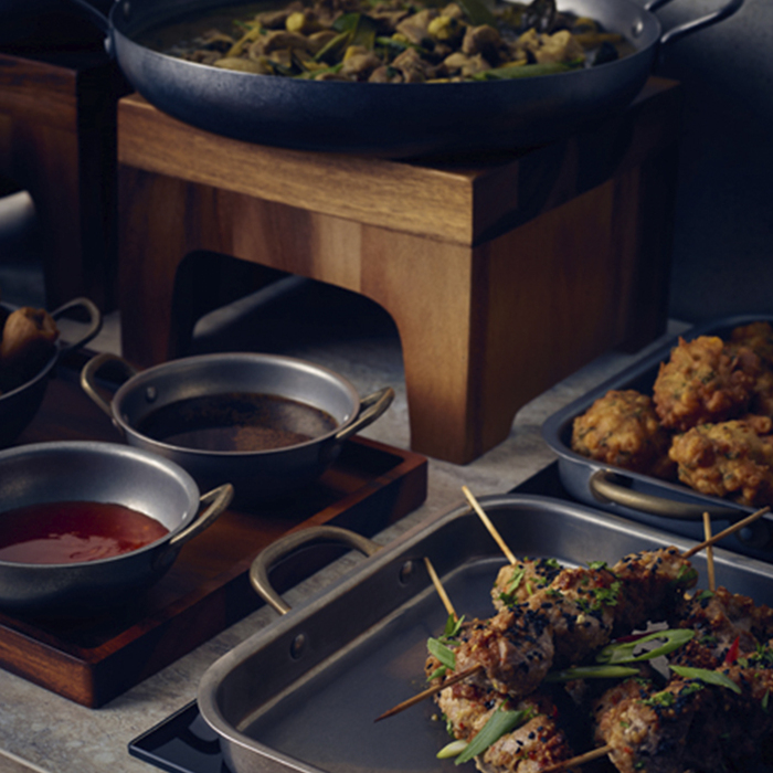 Сковорода Paella 32*5 см, з ручками, Vintage Steel, GenWare