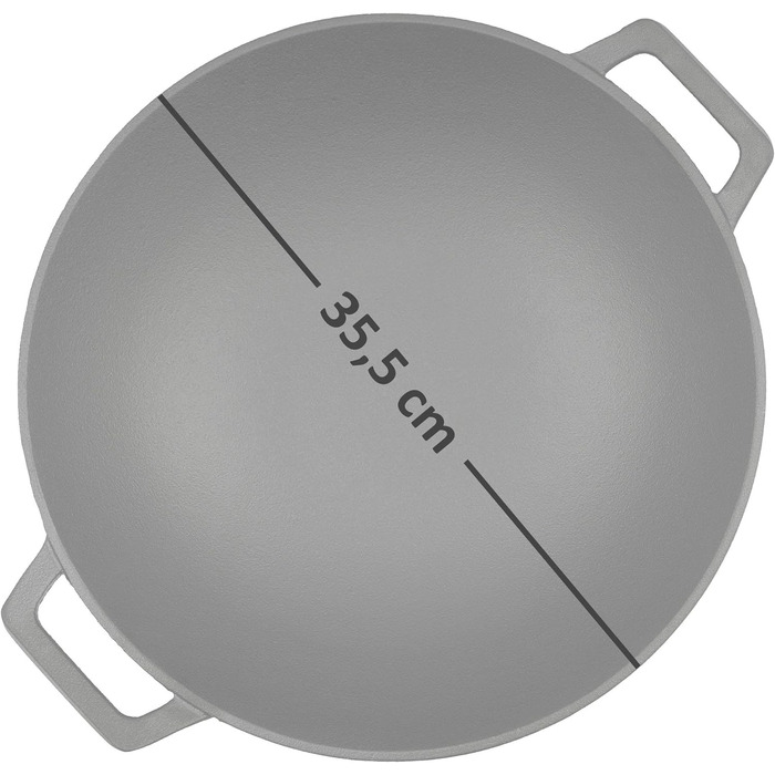 Сковорода вок чавунна 35,5 см BBQ-Toro