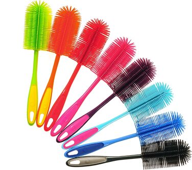 Силиконовая щетка для посуды черная Kochblume