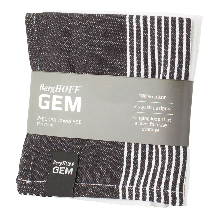 Набір кухонних світлих рушників BergHOFF GEM, бавовна, 50 х 70 см, 2 шт.