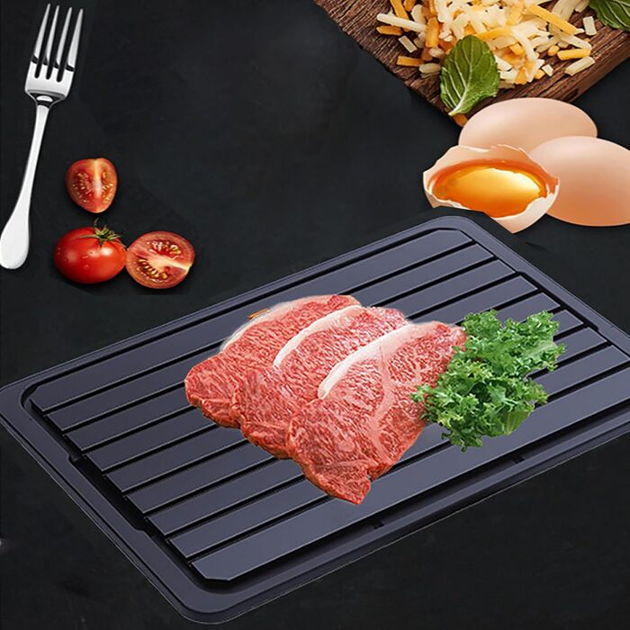 Дошка для розморожування 29,5 x 20,5 см з піддоном, чорний WDEC