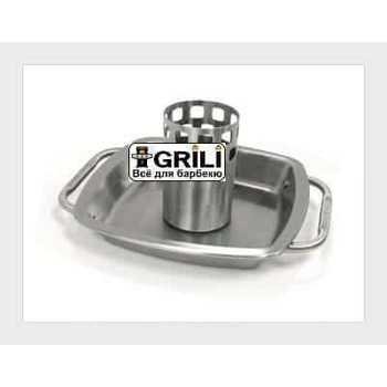 Стойка для курицы с поддоном для жира Broil King