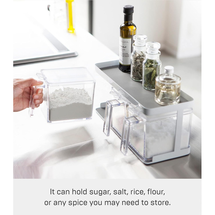 Коробка для приправ X3 і стійка - Вежа - біла