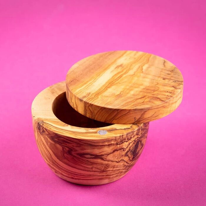 Горщик для солі/спецій-4006528058574 Горщик для солі/спецій, дерево, 9,5 см, 4006528058574