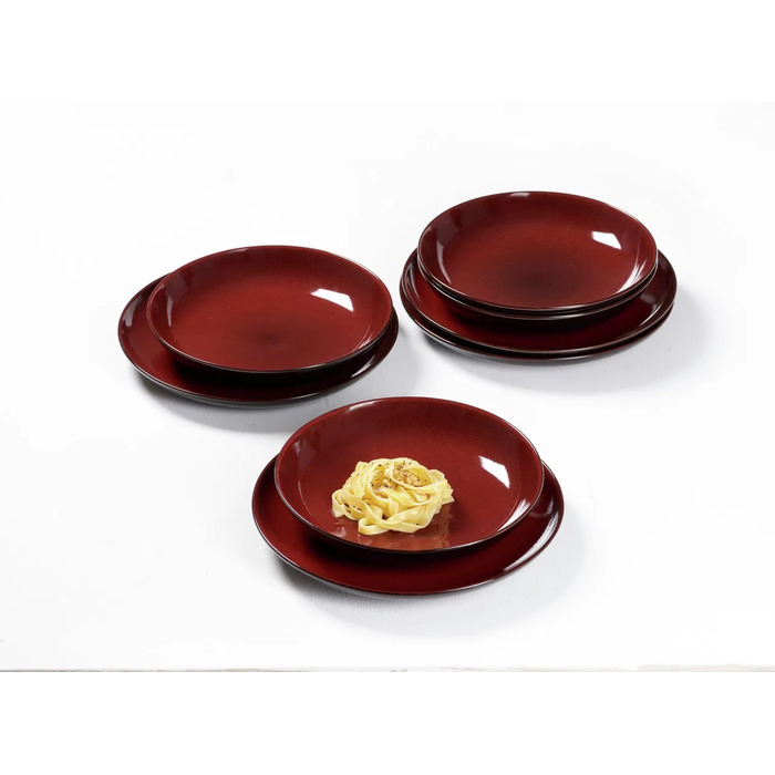 Набір тарілок на 4 персони, 8 предметів, червоний GAMBIA Ritzenhoff & Breker