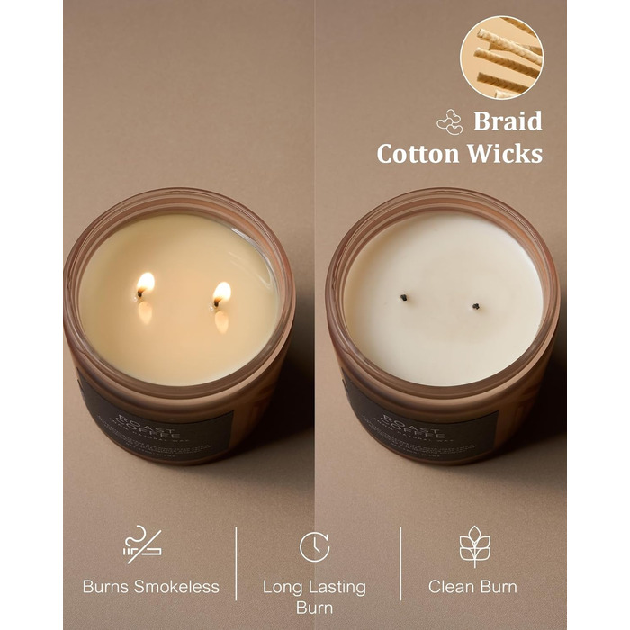 Ароматичні свічки у склянці 330 г, час горіння 70 годин M&SENSE