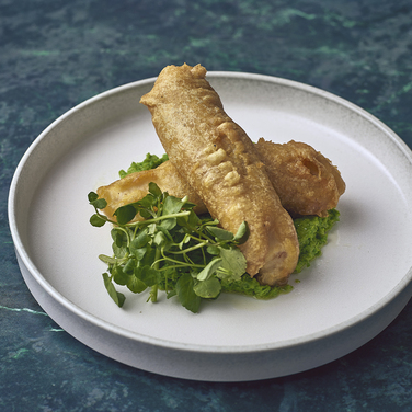 Тарелка презентационная с бортиком 24.5*h 3.4 см, серая, Sereno Cirrus, GenWare