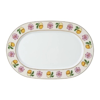 Блюдо овальне 36,2 х 24,2 Зефір IDYLLIA Swarovski x Rosenthal