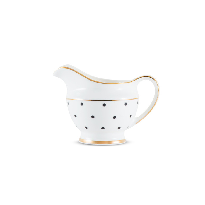 GIPFEL Молочник MODERN 240мол. Матеріал: кістяний фарфор. Колір: білий/чорна точка 3960 GIPFEL