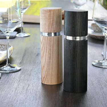 Мельница для перца и соли 20 см, набор 2 предмета, черный/коричневый Textura AdHoc