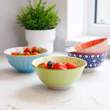 Миска Kitchen Craft GREEN TILE, кераміка, діам. 16 см, 500 мл