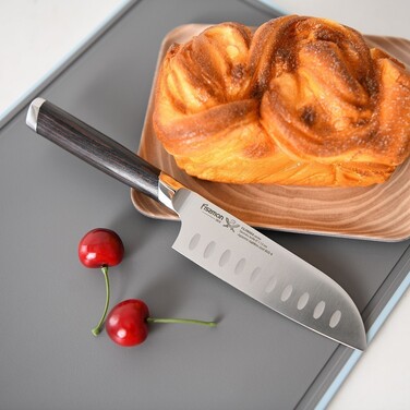 Ніж сантоку Fissman FUJIWARA 13 см сталь AUS-6 (2818)