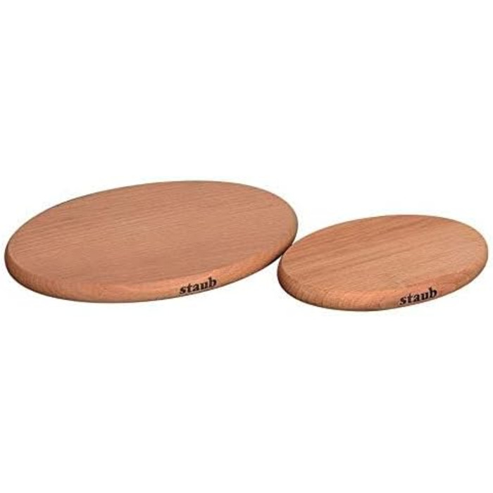 Підставка деревяна магнітна 16 см, овальна Staub