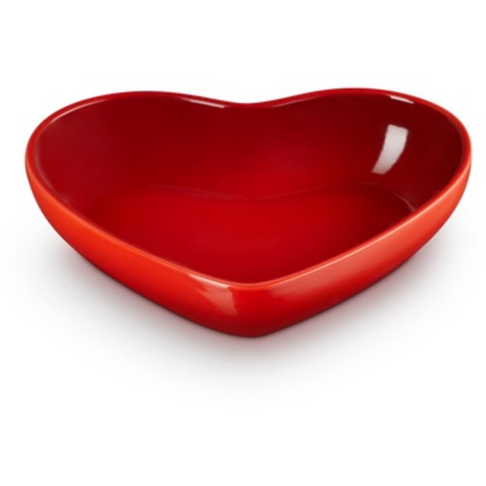Блюдо сервірувальне у формі серця 20 см, червоне Heart Le Creuset