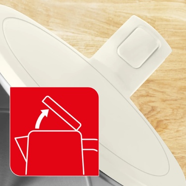 Tefal Електрочайник Thermo Protect, 1.5л, пластик, нержавіюча сталь, світло-бежевий