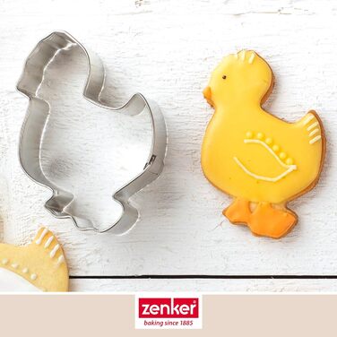 Пасхальный набор из 4 шт. - Идеально подходит для творческой пасхальной выпечки - Маленькая булочка из теста, маленькая форма для выпечки хлеба и две формочки для печенья с пасхальными мотивами - Детская посуда для выпечки Аксессуары для выпечки