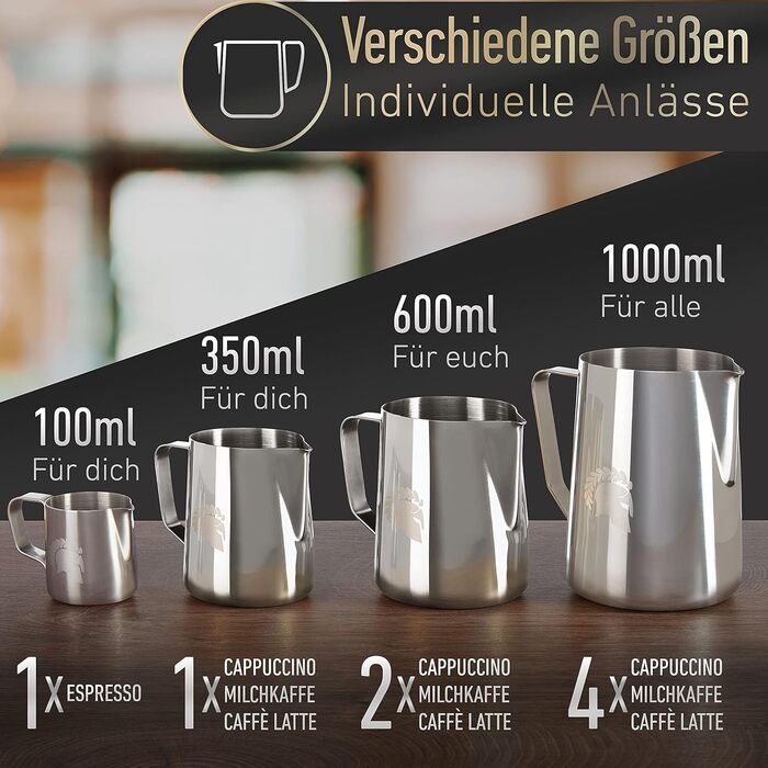 Ковші для молока 350 мл Barista Legends