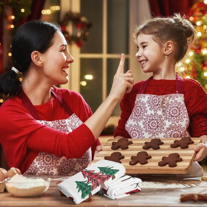 Набор из 2 рождественских кухонных полотенец 43 x 66 см LUYANFX