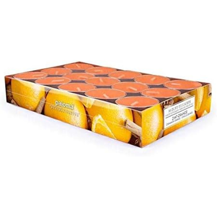 Ароматичні чайні свічки Pajoma 90, 3x30 шт. , ароматичні свічки, багато ароматів на вибір, висота 1,5 см, діаметр 3,5 см (кориця-апельсин, 30)