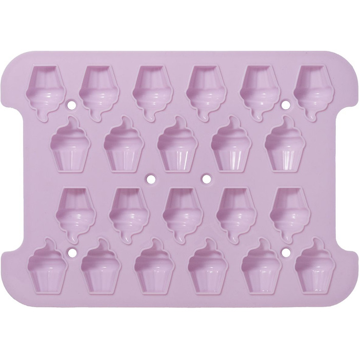 Форма для випічки у вигляді мороженок, 24,5 x 17,5 x 2,5 см, рожева, RBV Birkmann