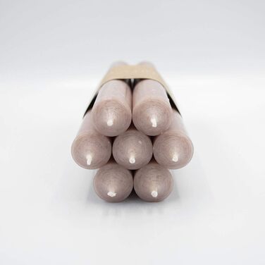 Набір свічок Infinity Boxs із 7 конусних свічок, зелений, приблизно Д18 см, Ø 2,2 см, час горіння 8 год (7 свічок, сіро-коричневого кольору)